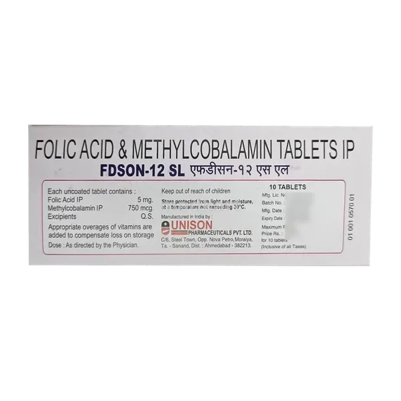 fdson 12 sl tablet 10's